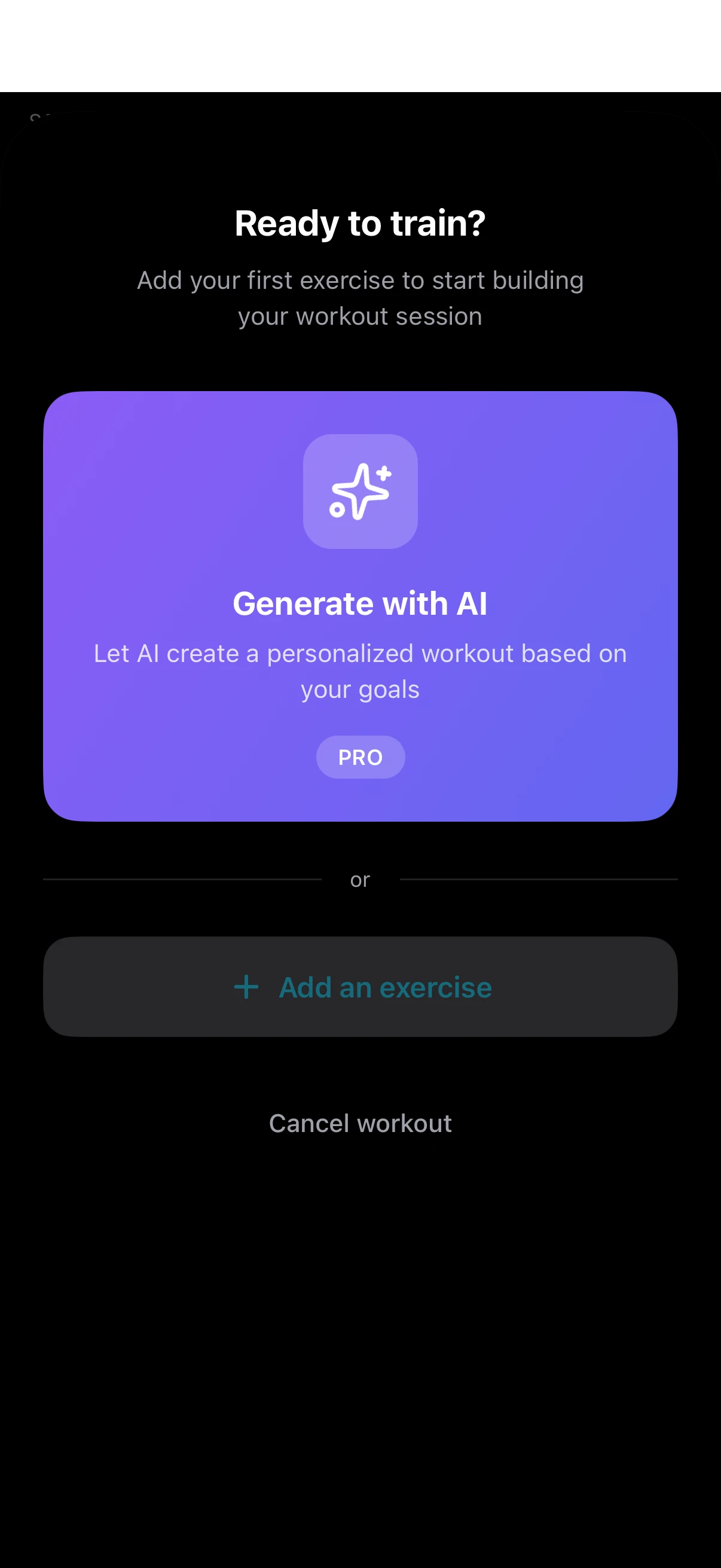 Lifterly — generate workout with AI